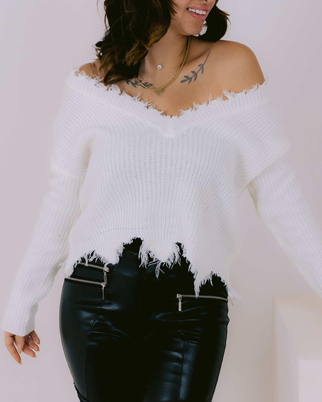 crop top white turky