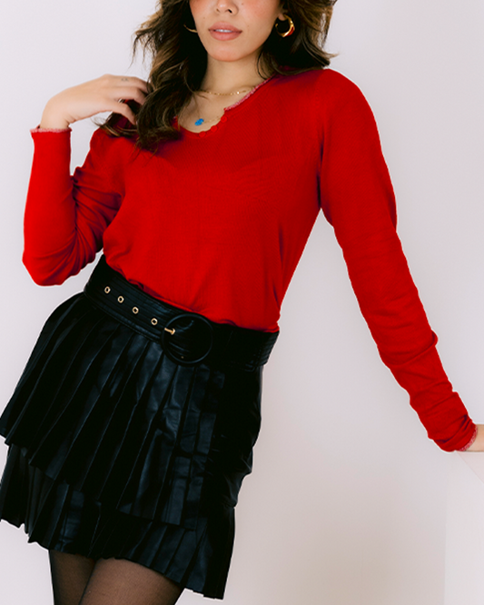 Blouse Red women