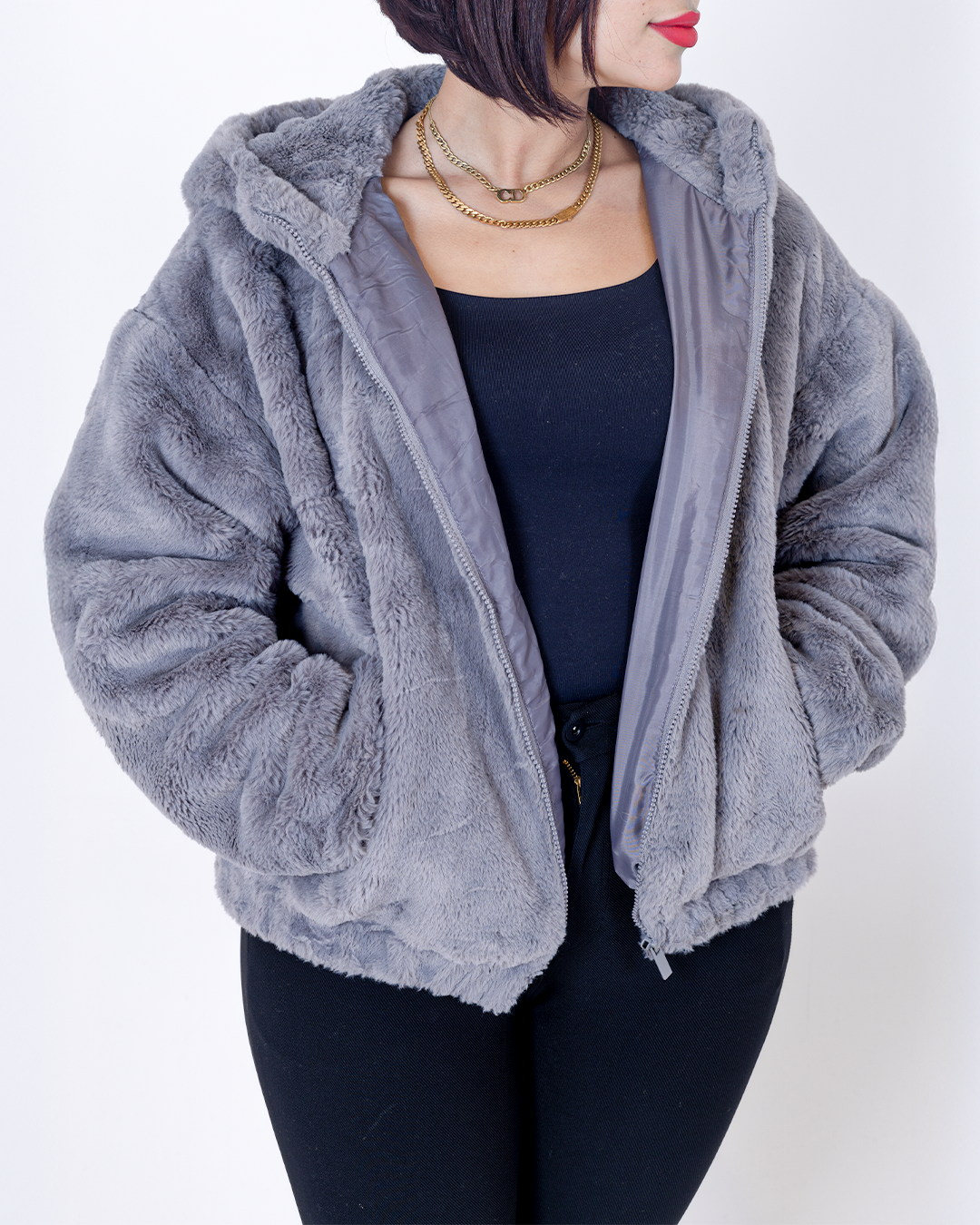 Jacket prlmark gray