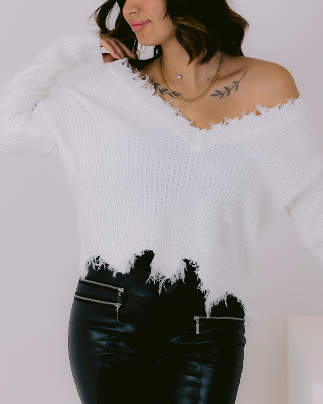 crop top white turky