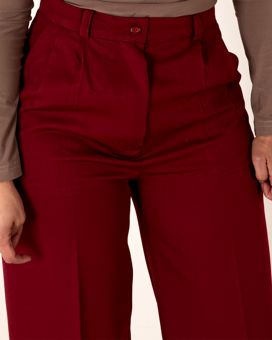 Trouser red elegance store